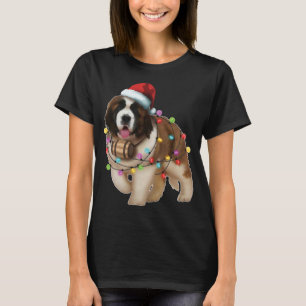 Camiseta Navidades Santa Dog, St. Bernard, Saint Xmas, Perr