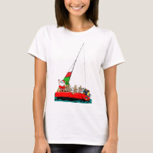 Navidades Santa en barco de vela Prefiero estar na