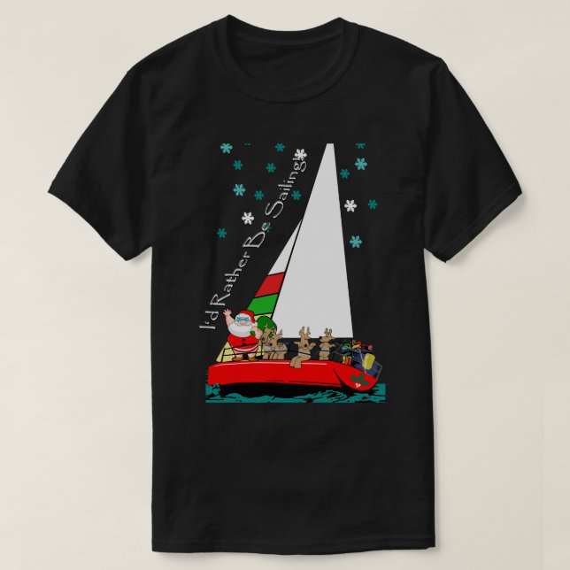 Camiseta Navidades Santa en marinero (Diseño del anverso)