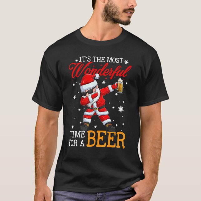 Camiseta Navidades Santa Es El Momento Más Maravilloso Para (Anverso)