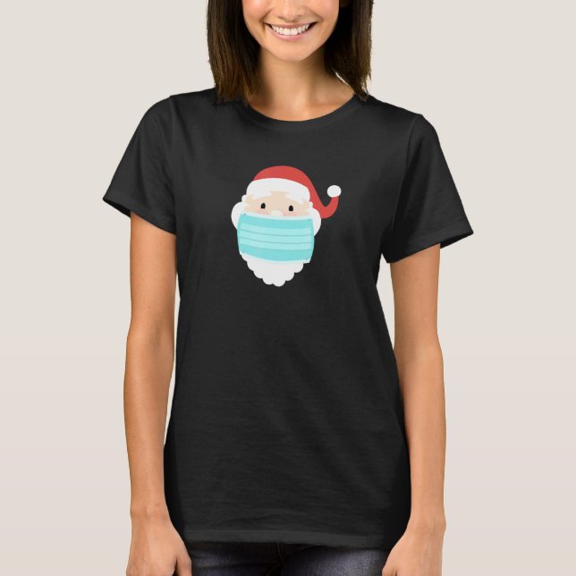 Camiseta Navidades Santa Face y Máscara (Anverso)