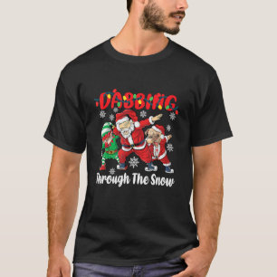 Camiseta Navidades Santa Friends Pug Dabbing A Través De Es