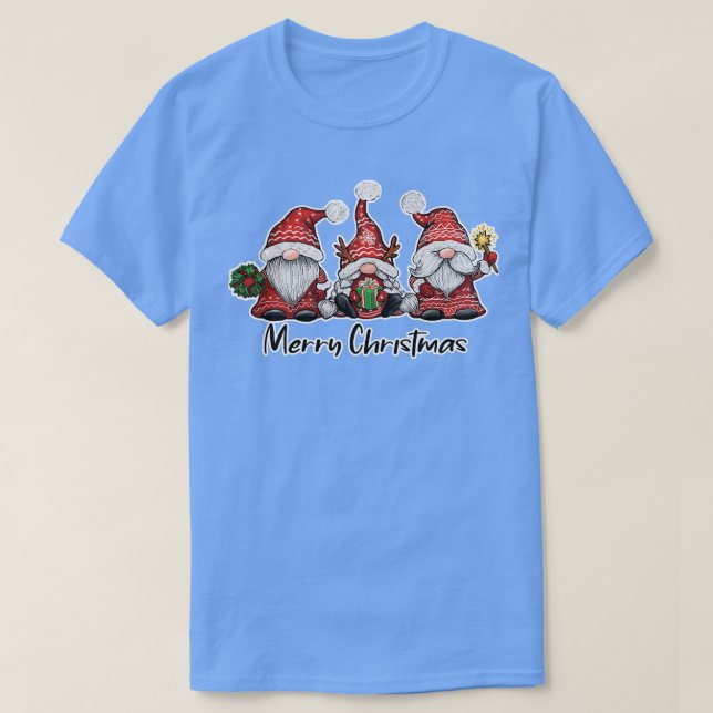 Camiseta Navidades Santa Gnomes Png Merry (Diseño del anverso)
