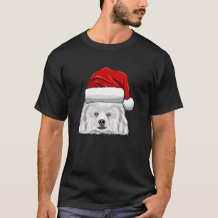 Camiseta Navidades Santa Hat American Eskimo Dog