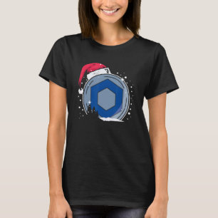 Camiseta Navidades Santa Hat Chainlink LINK Hodl Crypto Cur