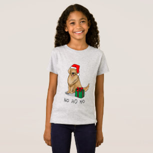Camiseta Navidades Santa Hat Golden Retriever Dog Cute