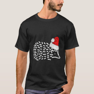 Camiseta Navidades Santa Hat Hedgehog Gift