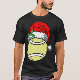 Camiseta Navidades Santa Hat Tennis Sport Divertido