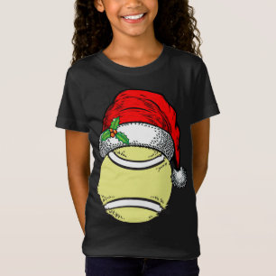 Camiseta Navidades Santa Hat Tennis Sport Divertido