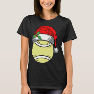 Camiseta Navidades Santa Hat Tennis Sport Divertido