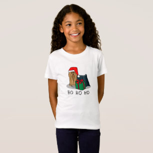Camiseta Navidades Santa Hat Yorkshire Terrier Yorkie Cute