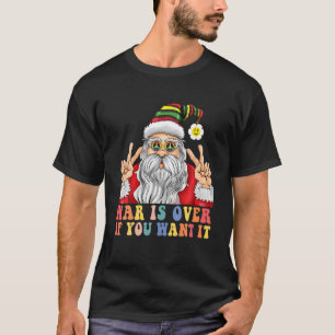 Camiseta Navidades Santa Hippie Style Paz