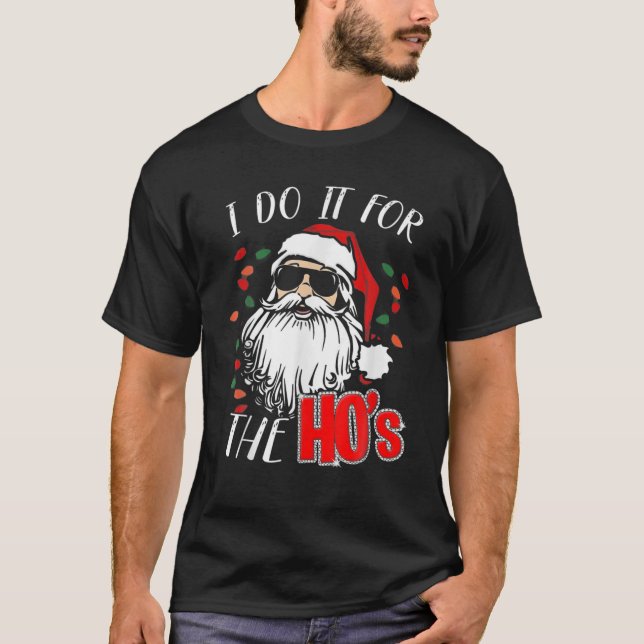 Camiseta Navidades Santa I Lo Hacen Por Los Hos (Anverso)