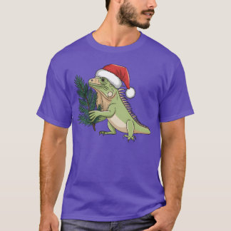 Camiseta Navidades Santa Iguana Evergreen Christmasree chic