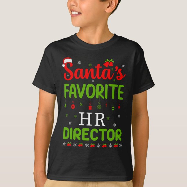 Camiseta Navidades Santa, la directora favorita de Hr, Cute (Anverso)