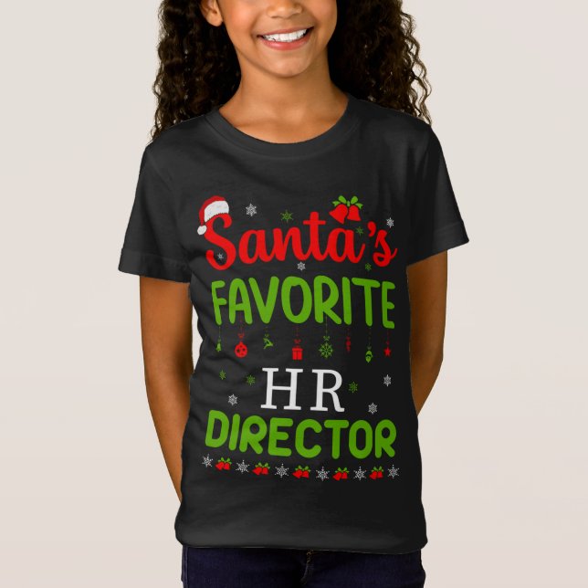 Camiseta Navidades Santa, la directora favorita de Hr, Cute (Anverso)