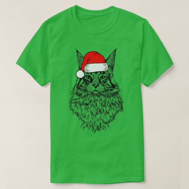 Camiseta Navidades Santa Maine durante la festividad del ga (Diseño del anverso)
