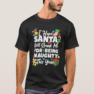 Camiseta Navidades Santa Naughty Spank