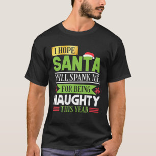 Camiseta Navidades Santa Naughty Spank