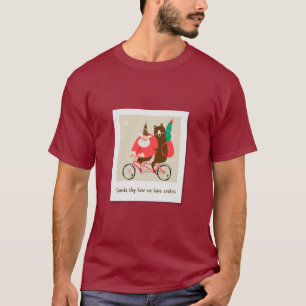 Camiseta Navidades Santa Riding Bike Bear