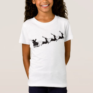 Camiseta Navidades Santa Sleigh y vacaciones de renos