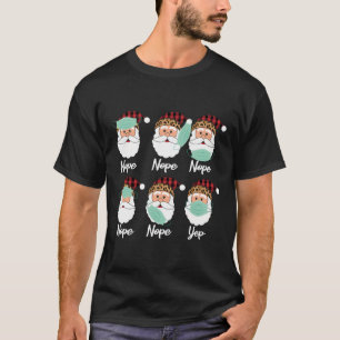 Camiseta Navidades Santa Wearing Mask Wrong