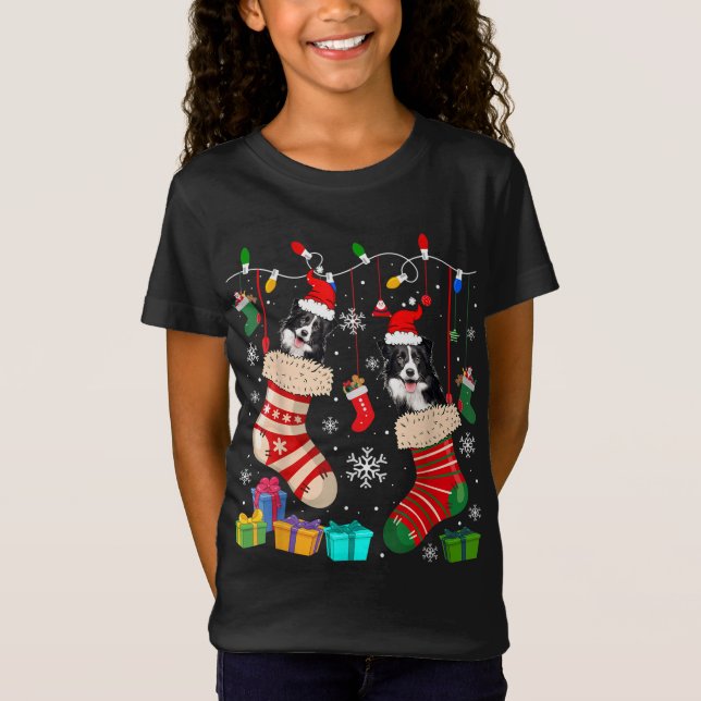 Camiseta Navidades Saquean A Perro Cachorro De Pajama (Anverso)