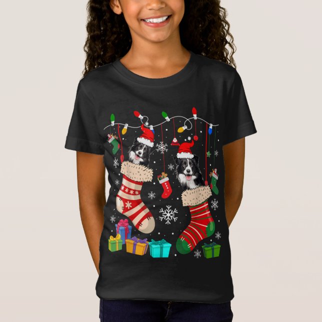 Camiseta Navidades Saquean A Perro Cachorro De Pajama (Anverso)