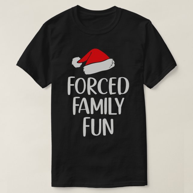 Camiseta Navidades sarcásticos de familias forzadas (Diseño del anverso)