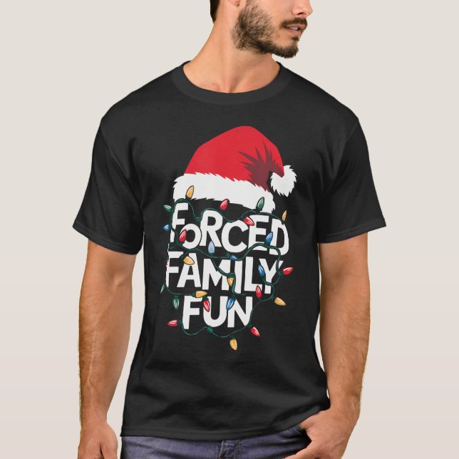 Camiseta Navidades sarcásticos  de familias forzadas navide (Anverso)