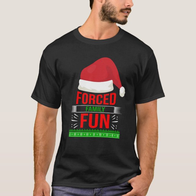 Camiseta Navidades sarcásticos que se burlan de la familia  (Anverso)