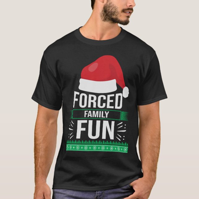 Camiseta Navidades sarcásticos que se burlan de la familia  (Anverso)