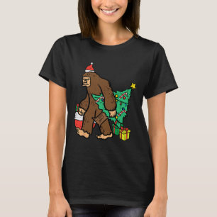 Camiseta Navidades Sasquatch Bigfoot Xmas Niños Hombres Muj
