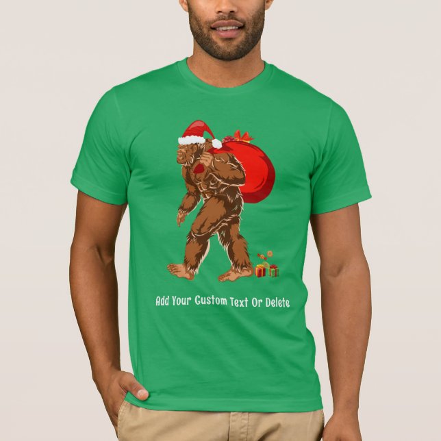 Camiseta Navidades Sasquatch Santa Bigfoot Yeti (Anverso)