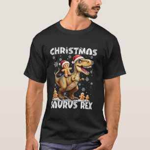Camiseta Navidades Saurus Rex Gingerbread Man Cookie Dinosa