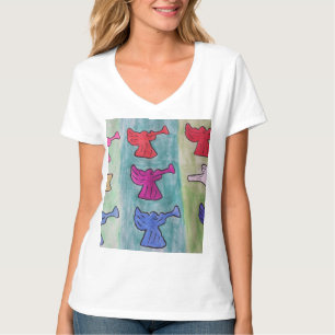 Camiseta Navidades se enfurecen con trompetas
