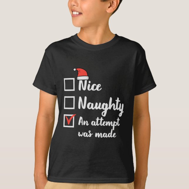 Camiseta Navidades Se Hizo Un Agradable Intento Raro De Nav (Anverso)