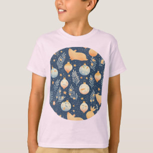 Camiseta Navidades se maravillan con animales de Woodland