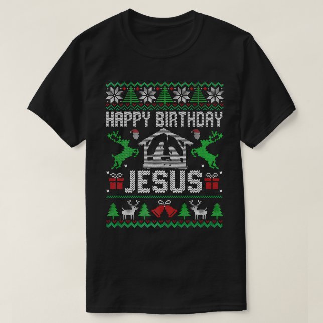 Camiseta Navidades se portan feliz cumpleaños, festividad d (Diseño del anverso)