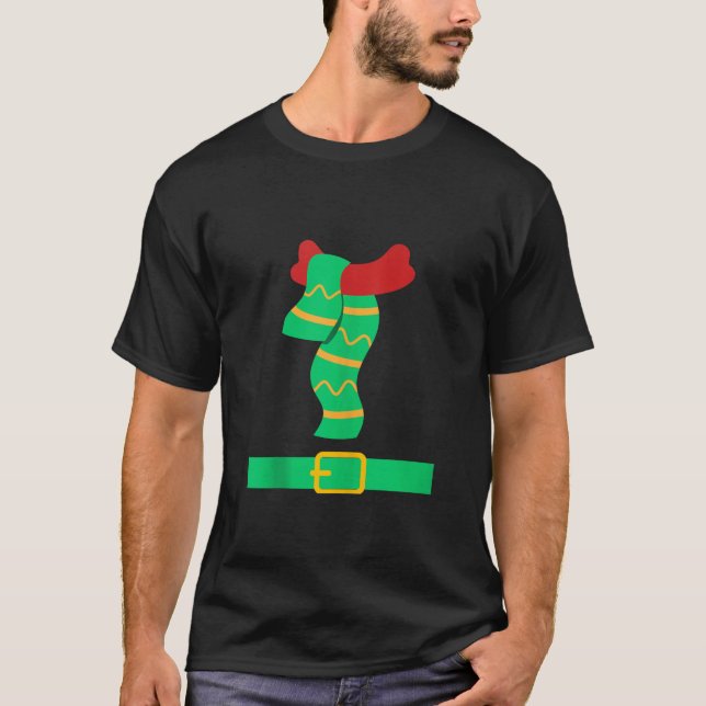 Camiseta Navidades se visten con el cuello de la bufanda de (Anverso)