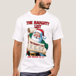 Camiseta Navidades secretos de la lista de Santa Naughty Fu