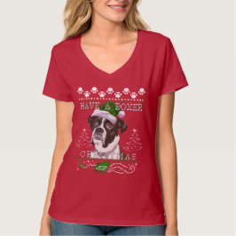 Camiseta Navidades selladores - Boxeador de ganchos inverso