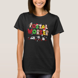 Camiseta Navidades Servicio de entrega de correo de trabaja