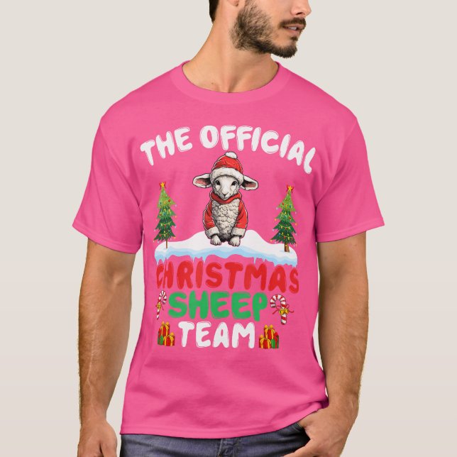 Camiseta Navidades Sheep Team Sheep Christmas Tree Xmas Lig (Anverso)