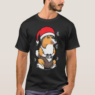 Camiseta Navidades Shetland Sheepdog Sheltie Dog Gamer Vide