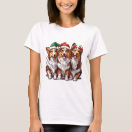 Camiseta Navidades Shetland Sheepdogs