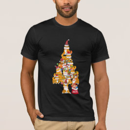 Camiseta Navidades Shiba Inu Perro cachorro de cachorro cam
