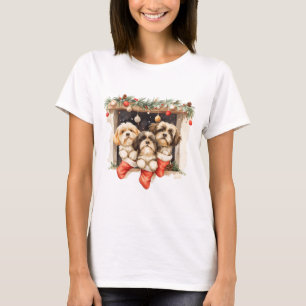 Camiseta Navidades Shih Tzu Dogs