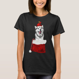 Camiseta Navidades Siberian Husky Ilustracion Siberian Hus