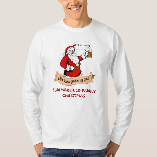 Camiseta Navidades sindicales de familias con papá que coin (Anverso)